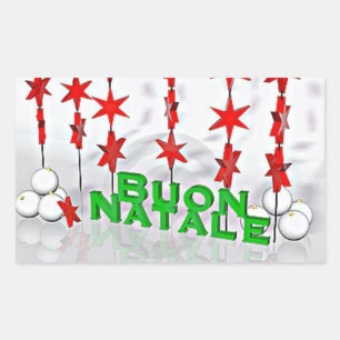 ADESIVO RETANGULAR MALDITO **MERRY NATMAS** "ESTILO ITALIANO"