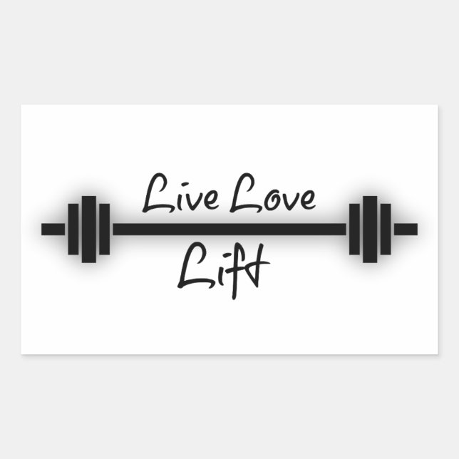 Adesivo Retangular Malhação: Live Love Lift (Frente)