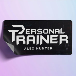 Adesivo Retangular Malhação Personalizada do Treinador Pessoal