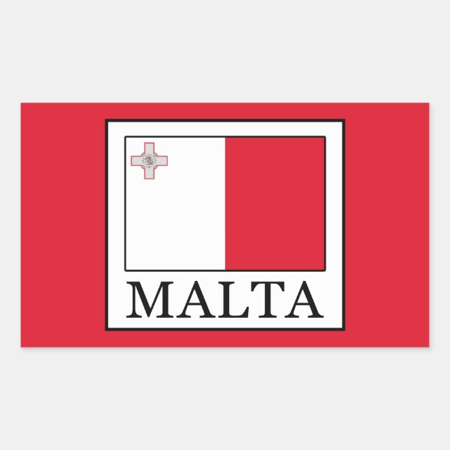 Adesivo Retangular Malta (Frente)