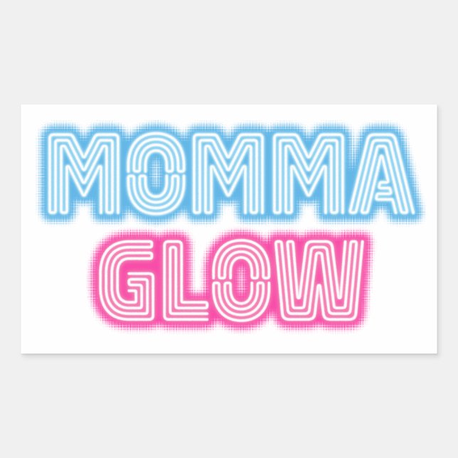 Adesivo Retangular Mamma Glow (Frente)