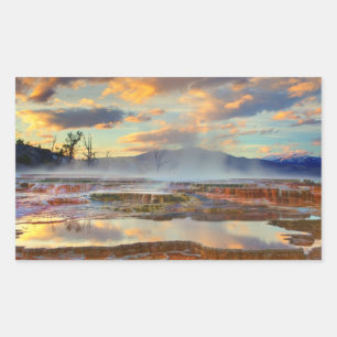 Adesivo Retangular Mammoth Hot Springs