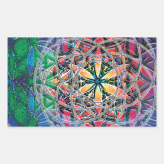 Adesivo Retangular Mandala 6 Sticker
