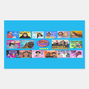 Adesivo Retangular Manie Musicale 2024 - todos os artistas