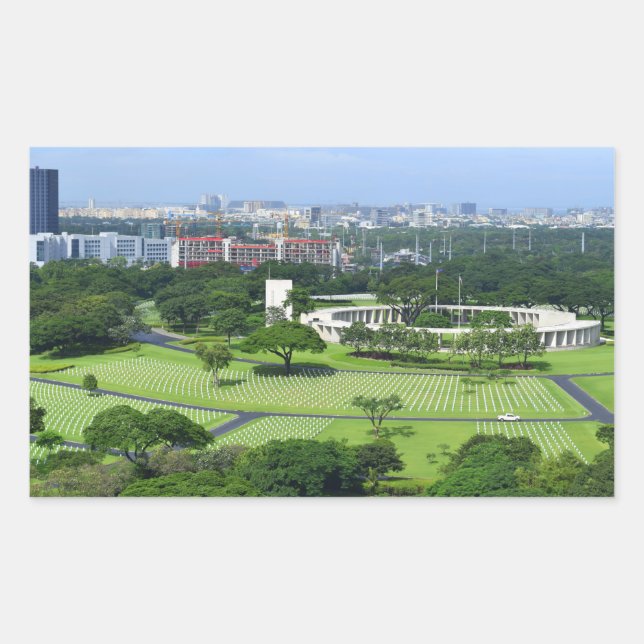 Adesivo Retangular Manila American Cemetery and Memorial i (Frente)