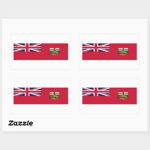 Adesivo Retangular Manitoba Flags
