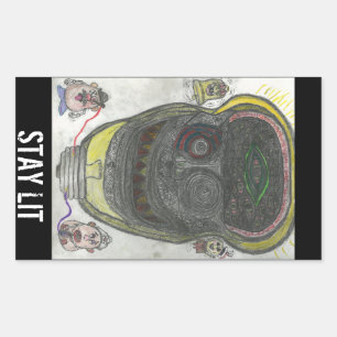 ADESIVO RETANGULAR MANTENHA-SE COM VÍDEOS