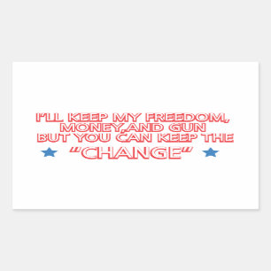 Adesivo Retangular Manter a mudança