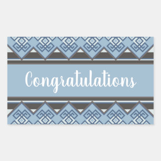 Adesivo Retangular Manto Andino Azul