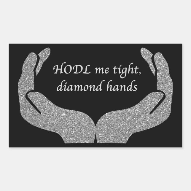 Adesivo Retangular Mãos Diamond (Frente)