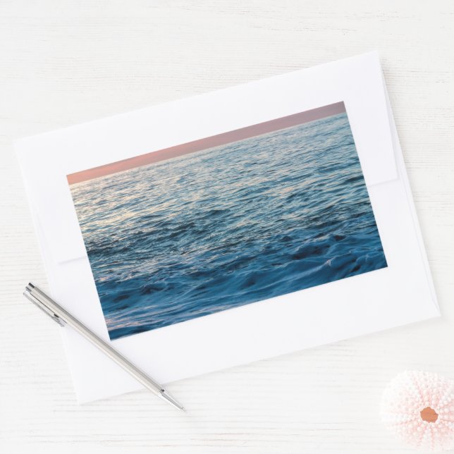 Adesivo Retangular Mar aberto (Envelope)