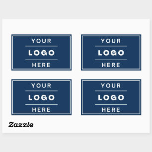 Adesivo Retangular Marca da empresa de logotipo de empresa personaliz