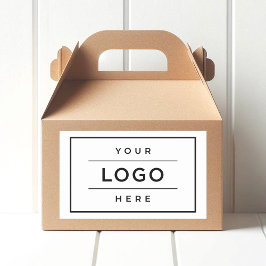 Adesivo Retangular Marca do logotipo comercial personalizado