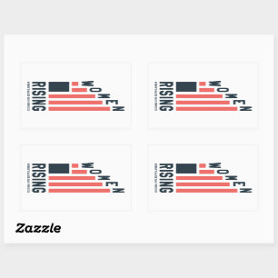 Adesivo Retangular Marcha feminina SF - Ascensão feminina