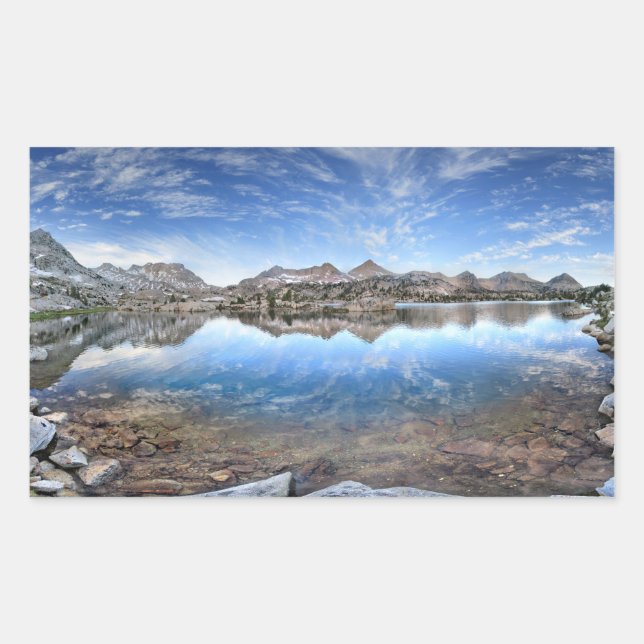 Adesivo Retangular Marie Lake - John Muir Trail (Frente)