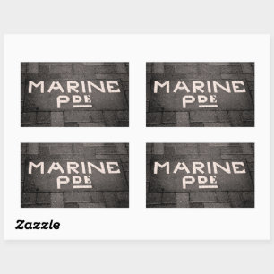 Adesivo Retangular Marine Parade, Napier, Nova Zelândia