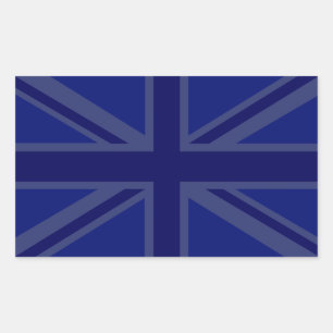 Adesivo Retangular Marinho Blue Union Jack Decor