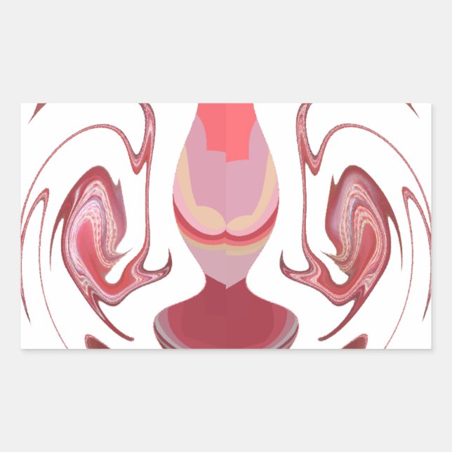 Adesivo Retangular Maroon Majestade: Radiância Russa Texturizada Afri (Frente)