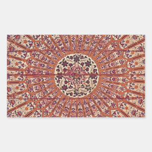 Adesivo Retangular Marrocos à moda e chique Patern