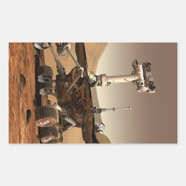 Adesivo Retangular Mars Rover (Frente)