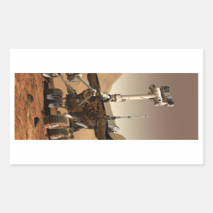Adesivo Retangular Mars Rover