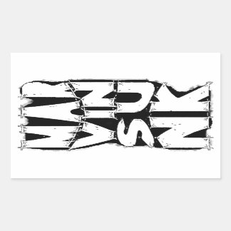 Adesivo Retangular Marvin Sunk Stickers