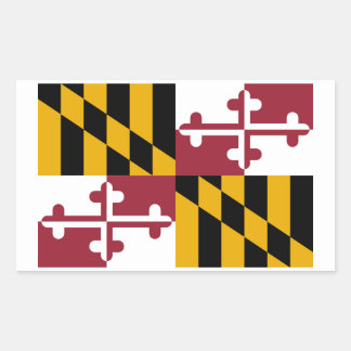 Adesivo Retangular Marylander Flag