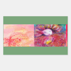 ADESIVO RETANGULAR MÁSCARA EM VERMELHO