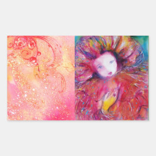 ADESIVO RETANGULAR MÁSCARA EM VERMELHO