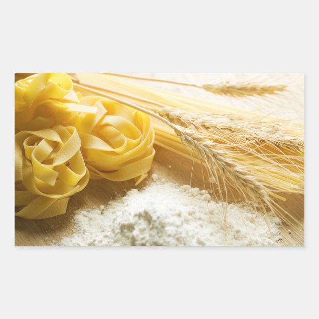 Adesivo Retangular Massas alimentícias (Frente)