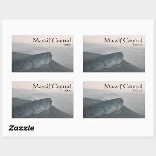 Adesivo Retangular Massif Central France