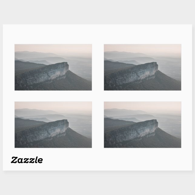 Adesivo Retangular Massif Central France (Folha)