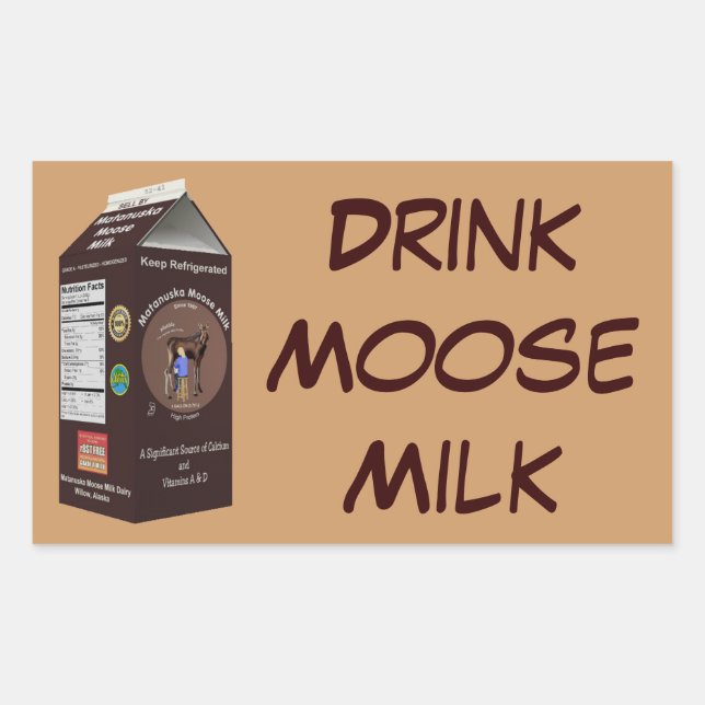 Adesivo Retangular Matanuska Moose Milk (Frente)