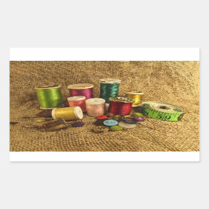 Adesivo Retangular Material de costura