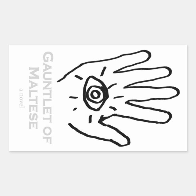 Adesivo Retangular Matilha do Sticker Maltês. (Frente)