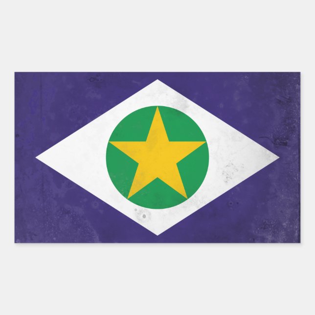 Adesivo Retangular Mato Grosso (Frente)