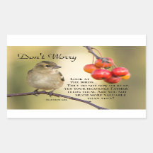 Matthew 6:26 Bíblia Verse, não se preocupe