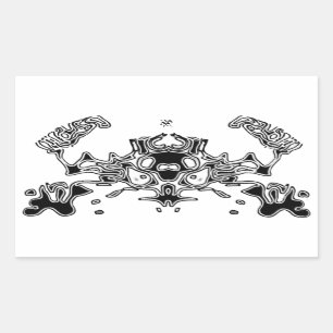 Adesivo Retangular Mau Caranguejo 3