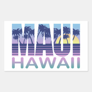 Adesivo Retangular Maui Havaí