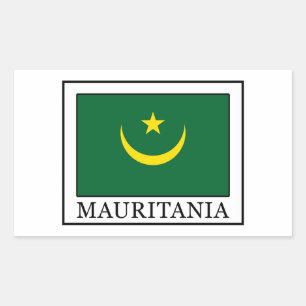 Adesivo Retangular Mauritânia
