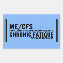 Adesivo Retangular ME/CFS Síndrome de Fadiga Crônica Sensibilização