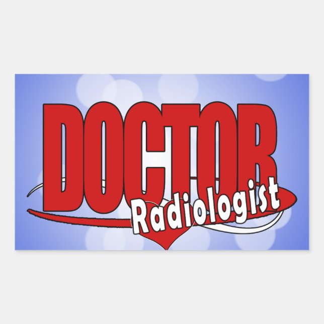 ADESIVO RETANGULAR MÉDICO DE LOGOTIPOS RADIOLOGISTA (Frente)