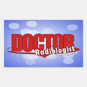 ADESIVO RETANGULAR MÉDICO DE LOGOTIPOS RADIOLOGISTA