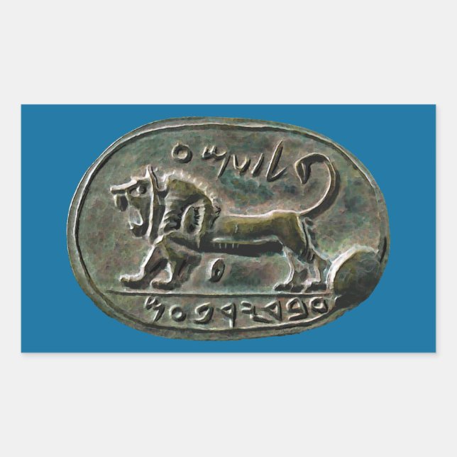 Adesivo Retangular Megiddo Seal (Frente)