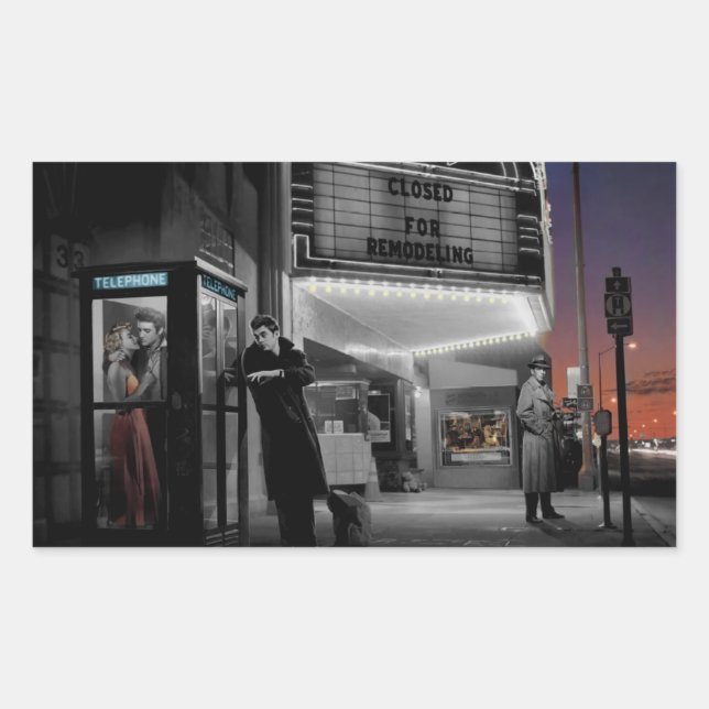 Adesivo Retangular Meia-noite (Frente)