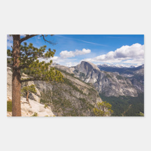 Adesivo Retangular Meia paisagem de Dome, Califórnia