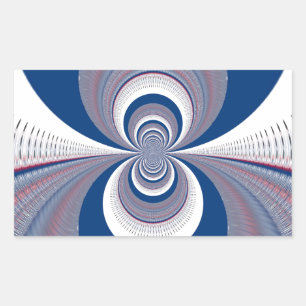 Adesivo Retangular Meio Azul