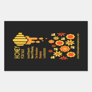 Adesivo Retangular Mel Para Venda