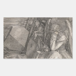 Adesivo Retangular Melancholia I, Engraçada por Albrecht Durer