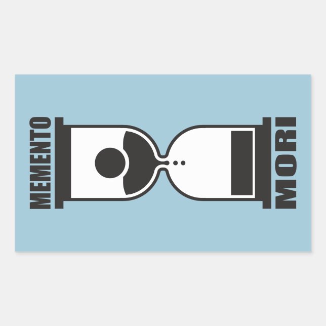 Adesivo Retangular Memento Mori (Frente)